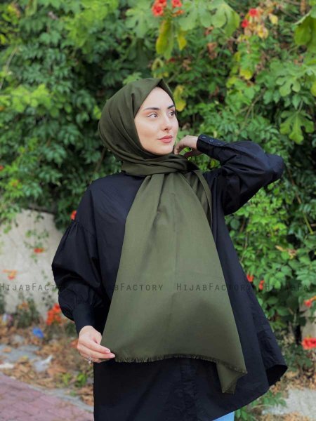 Ermina - Khaki Bomull Hijab - Mirach