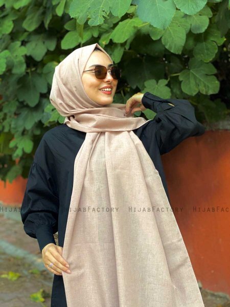 Ermina - Taupe Bomull Hijab - Mirach