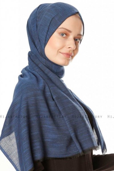 Esana - Marineblå Hijab - Madame Polo