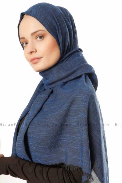 Esana - Marineblå Hijab - Madame Polo