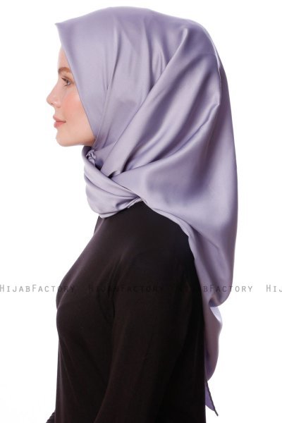 Eylul - Grå Kvadrat Rayon Hijab
