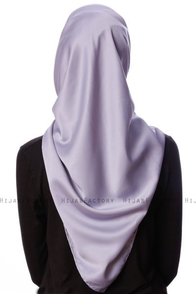 Eylul - Grå Kvadrat Rayon Hijab