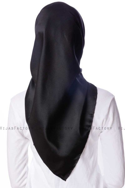 Eylul - Svart Kvadrat Rayon Hijab