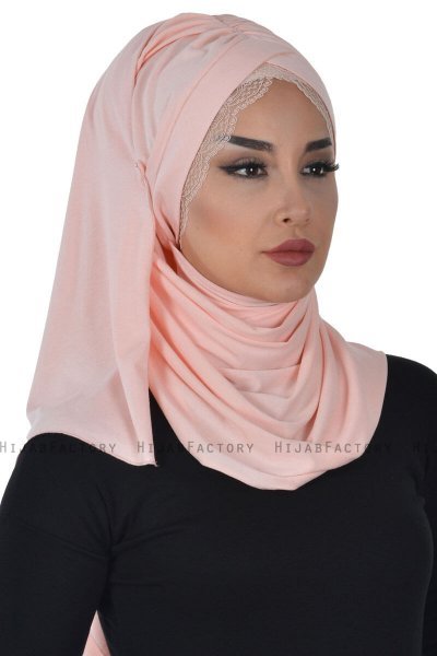 Filippa - Gammelrosa Praktisk Bumull Hijab - Ayse Turban