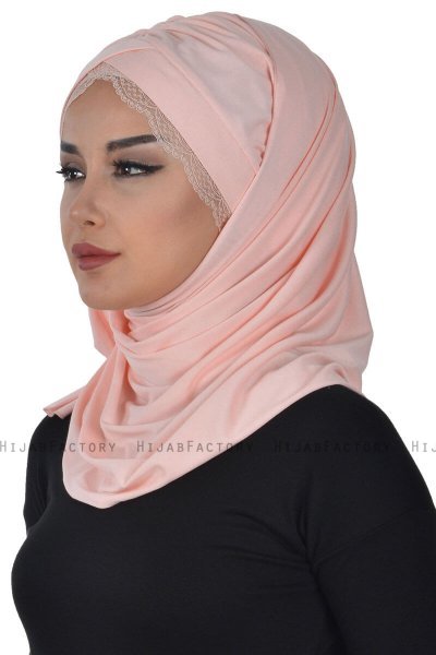 Filippa - Gammelrosa Praktisk Bumull Hijab - Ayse Turban