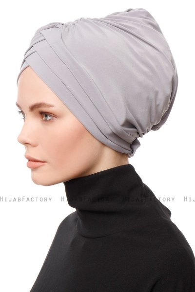 Gamze - Lysegrå Turban