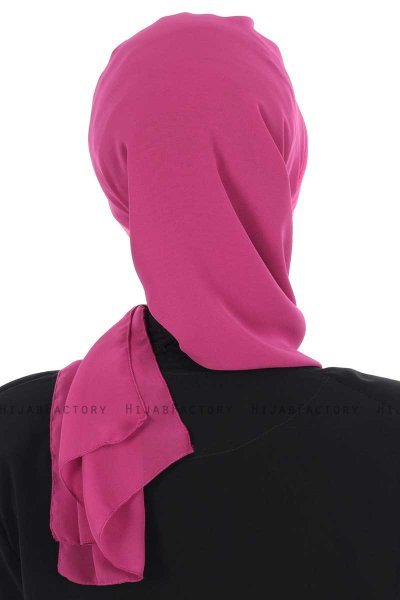Gill - Fuchsia & Fuchsia Praktisk Hijab