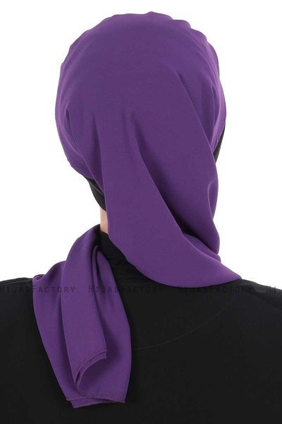 Gill - Lilla & Svart Praktisk Hijab