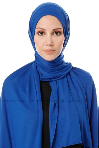 Hande - Blå Bomull Hijab - Gülsoy