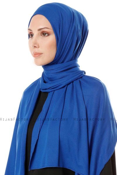 Hande - Blå Bomull Hijab - Gülsoy