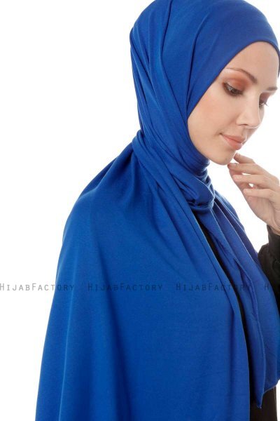 Hande - Blå Bomull Hijab - Gülsoy