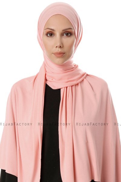 Hande - Lakserosa Bomull Hijab - Gülsoy