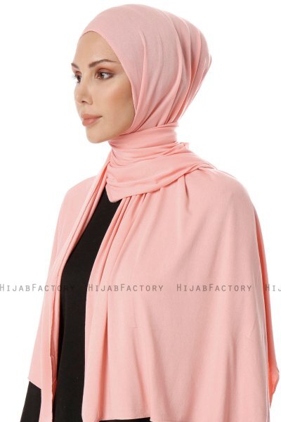 Hande - Lakserosa Bomull Hijab - Gülsoy