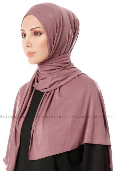 Hande - Lys Lilla Bomull Hijab - Gülsoy