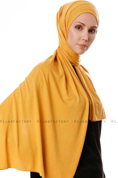 Hande - Fersken Bomull Hijab - Gülsoy