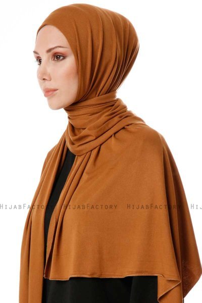 Hande - Sennepsgul Bomull Hijab - Gülsoy