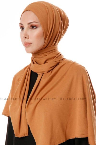 Hande - Mursteinsrød Bomull Hijab - Gülsoy