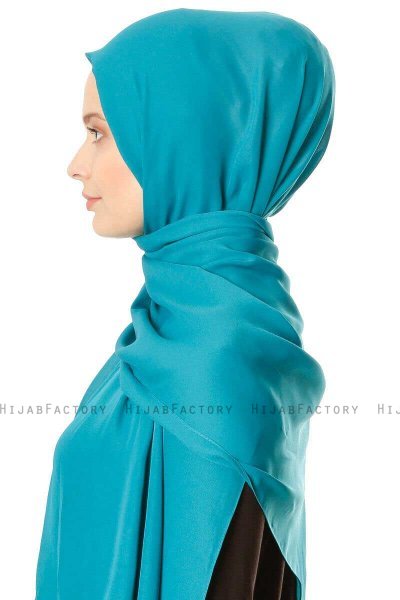 Hazal - Grønn Crepe Hijab - Ecardin