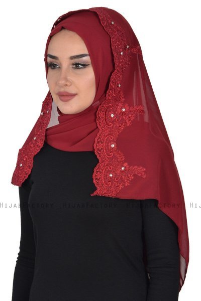 Helena - Bordeaux Praktisk Hijab - Ayse Turban