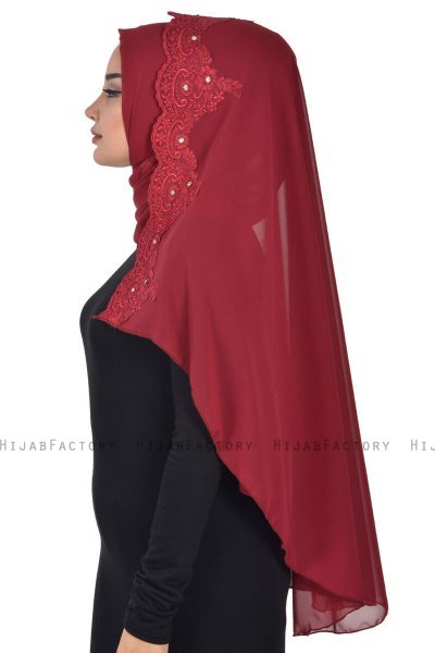 Helena - Bordeaux Praktisk Hijab - Ayse Turban