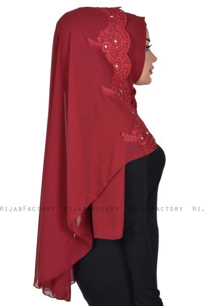 Helena - Bordeaux Praktisk Hijab - Ayse Turban