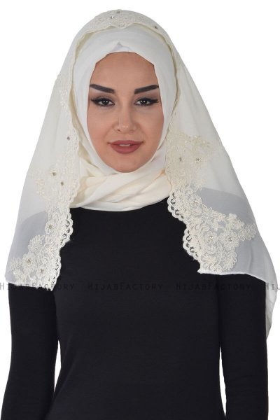 Helena - Creme Praktisk Hijab - Ayse Turban