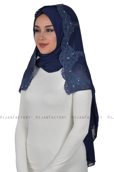 Helena - Marineblå Praktisk Hijab - Ayse Turban