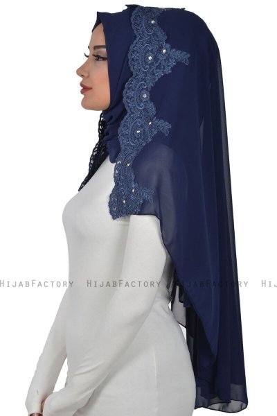 Helena - Marineblå Praktisk Hijab - Ayse Turban