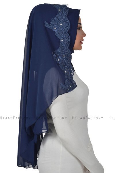 Helena - Marineblå Praktisk Hijab - Ayse Turban