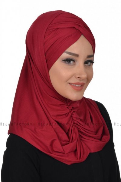Hilda - Bordeaux Bomull Hijab