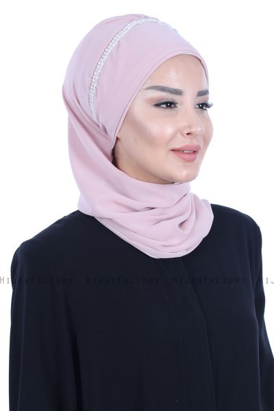 Hillevi - Gammelrosa Chiffon Instant Turban
