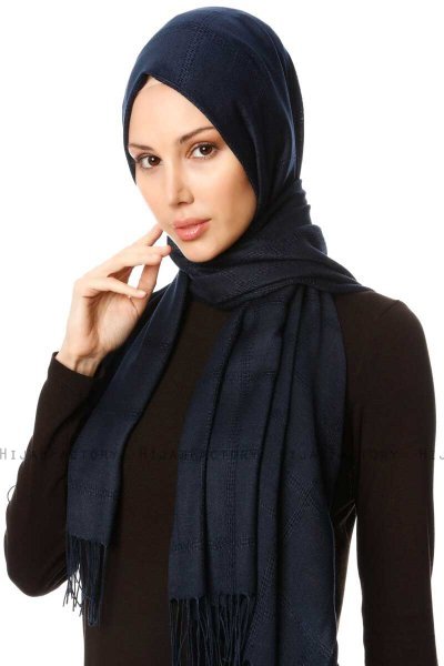 Huriye - Marineblå Hijab - Özsoy
