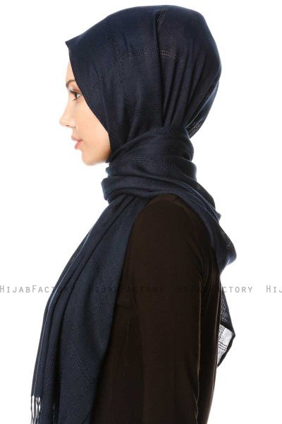 Huriye - Marineblå Hijab - Özsoy