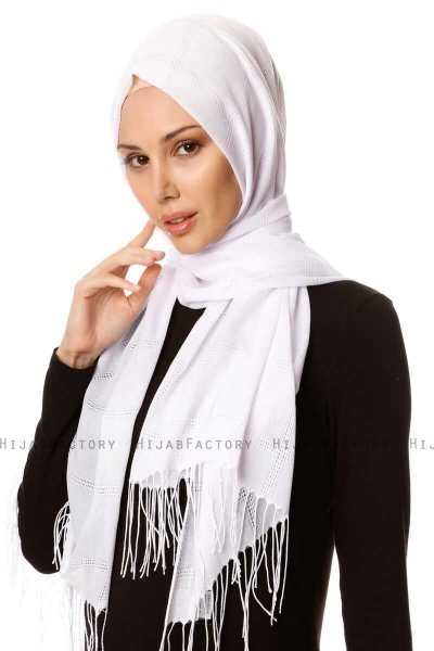 Huriye - Hvit Hijab - Özsoy