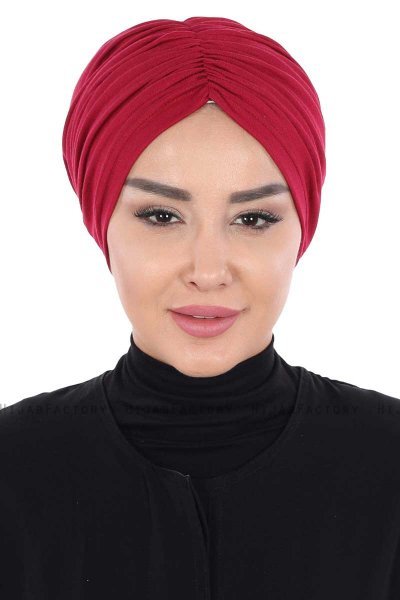 Jill - Bordeaux Bomull Turban - Ayse Turban