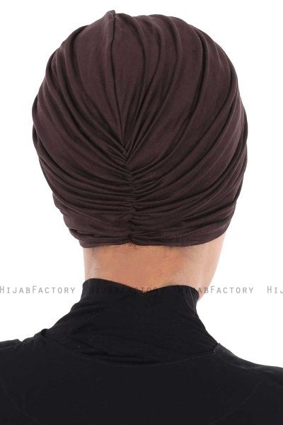 Jill - Brun Bomull Turban - Ayse Turban