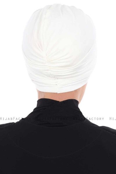 Jill - Creme Bomull Turban - Ayse Turban