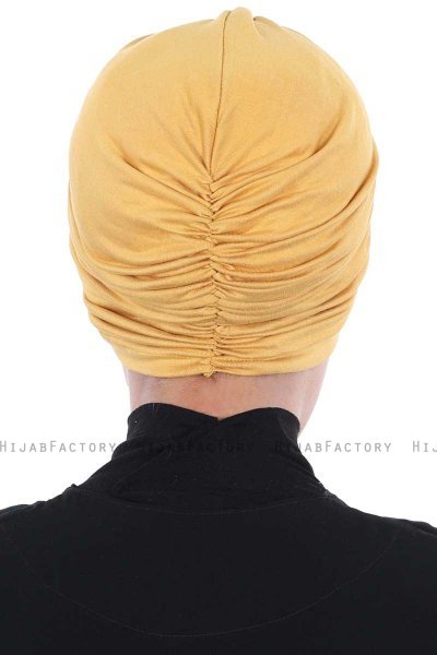 Jill - Sennepsgul Bomull Turban - Ayse Turban