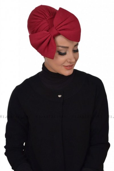 Julia - Bordeaux Bomull Turban - Ayse Turban