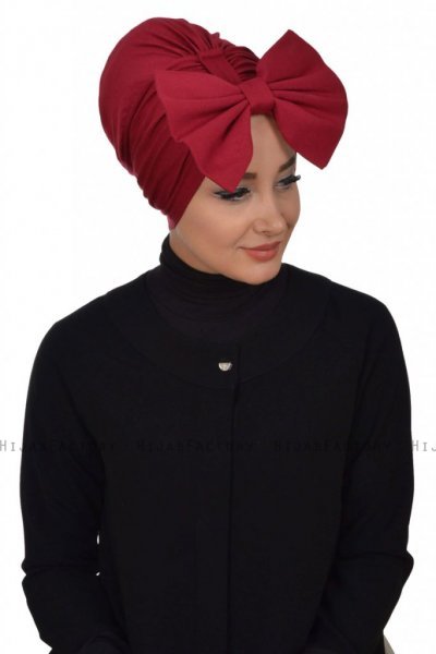 Julia - Bordeaux Bomull Turban - Ayse Turban