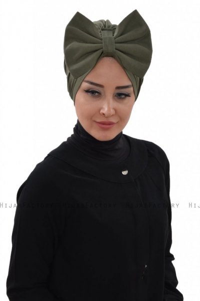Julia - Khaki Bomull Turban - Ayse Turban