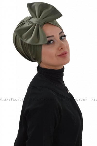 Julia - Khaki Bomull Turban - Ayse Turban