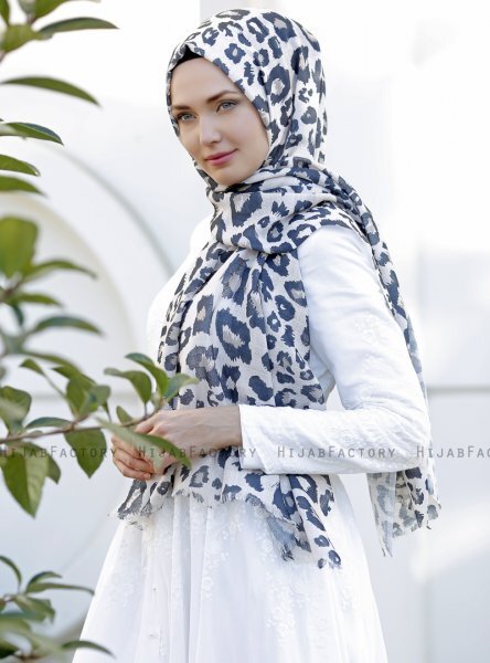 Dounia - Brun Mønstret Hijab