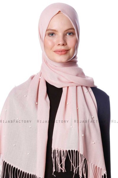 Kadri - Gammelrosa Hijab Med Perler - Özsoy