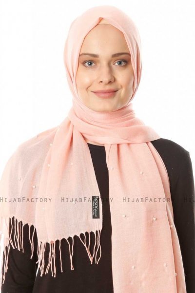 Kadri - Laksrosa Hijab Med Perler - Özsoy