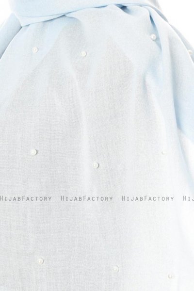 Kadri - Lysegrå Hijab Med Perler - Özsoy