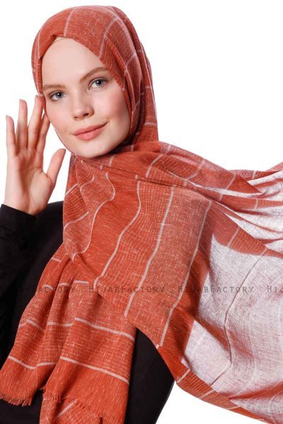 Kiral - Mursteinsrød Hijab - Özsoy