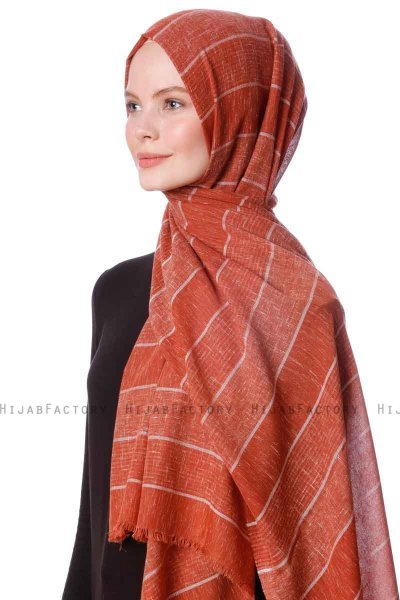 Kiral - Mursteinsrød Hijab - Özsoy