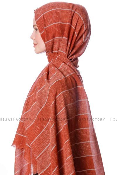 Kiral - Mursteinsrød Hijab - Özsoy