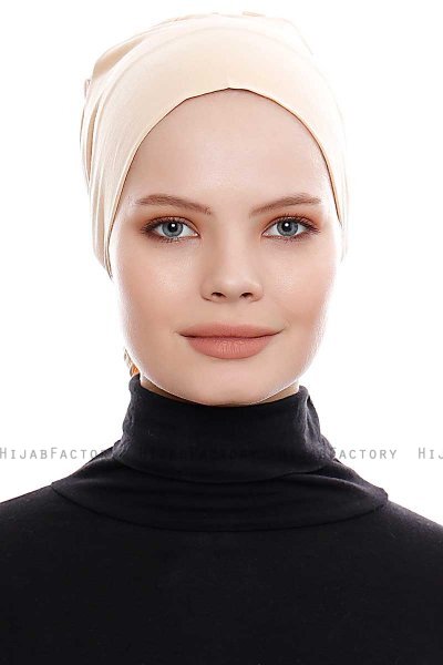 Kiraz - Beige Bomull XXL Undersjal - Ecardin